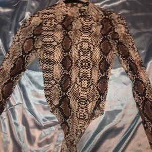 Nasty gal snakeskin bodysuit